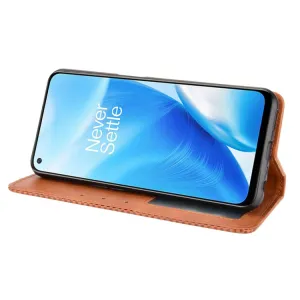 BUSINESS Peňaženkový kryt OnePlus Nord N200 5G hnedý