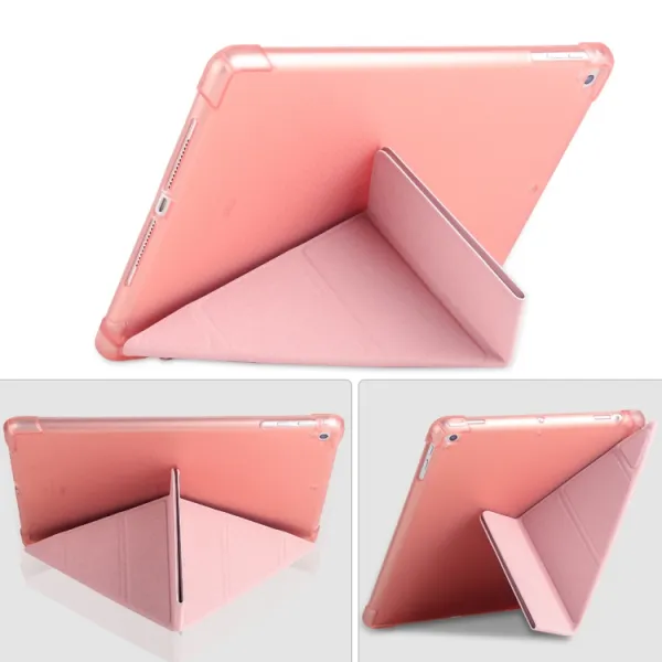 LEATHER Zaklápací obal Apple iPad 9.7 (2018 / 2017) / tablet Air (1 / 2) tmavomodrý