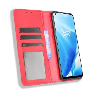 BUSINESS Peňaženkový kryt OnePlus Nord N200 5G červený