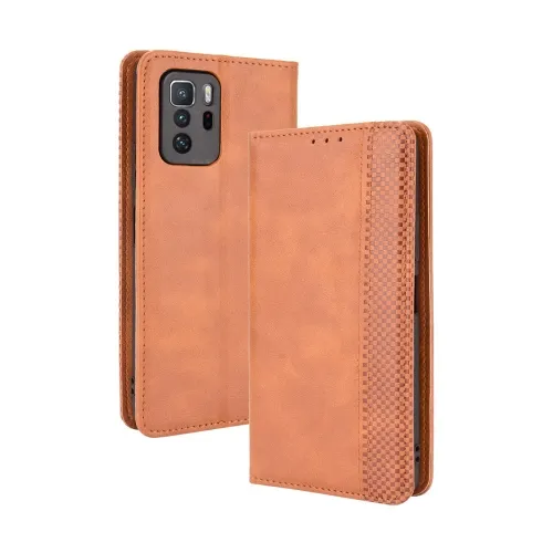 BUSINESS Peňaženkový kryt Xiaomi Poco X3 GT hnedý