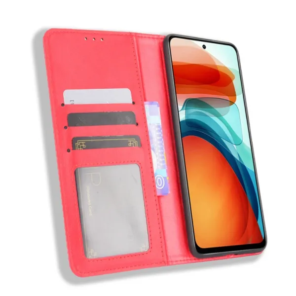 BUSINESS Peňaženkový kryt Xiaomi Poco X3 GT červený