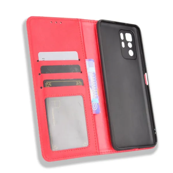 BUSINESS Peňaženkový kryt Xiaomi Poco X3 GT červený