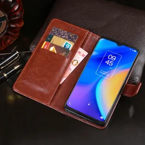 IDEWEI Peňaženkový kryt TCL 20 SE biely