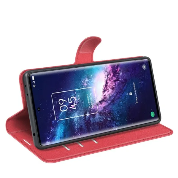 LITCHI Ochranný kryt TCL 20 Pro 5G červený