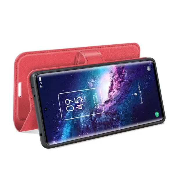 LITCHI Ochranný kryt TCL 20 Pro 5G červený