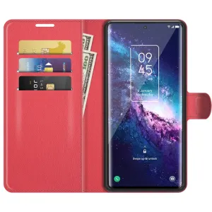 LITCHI Ochranný kryt TCL 20 Pro 5G červený