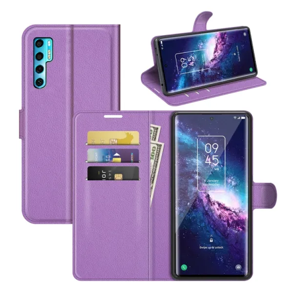 LITCHI Ochranný kryt TCL 20 Pro 5G fialový