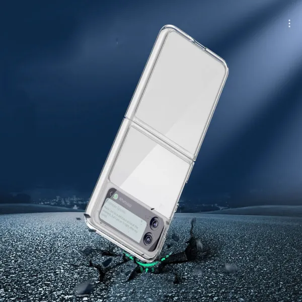 Ochranný plastový kryt Samsung Galaxy Z Fold 3 5G priehľadný
