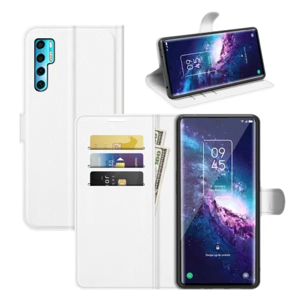 LITCHI Ochranný kryt TCL 20 Pro 5G biely