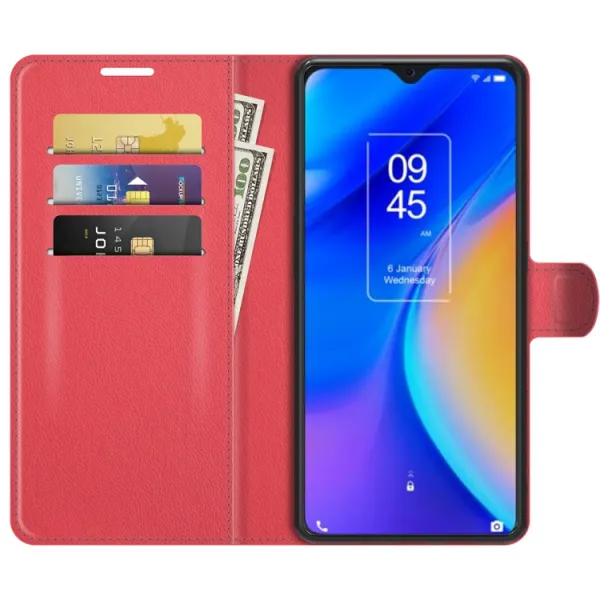 LITCHI Ochranný kryt TCL 20 SE červený
