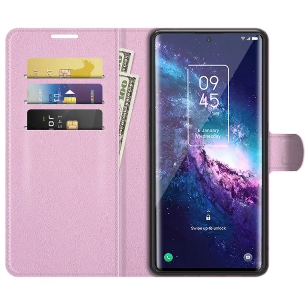 LITCHI Ochranný kryt TCL 20 Pro 5G ružový