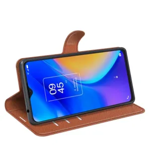 LITCHI Ochranný kryt TCL 20 SE hnedý