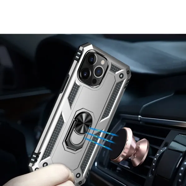 RING Ochranný obal Apple iPhone 13 Pro Max strieborný