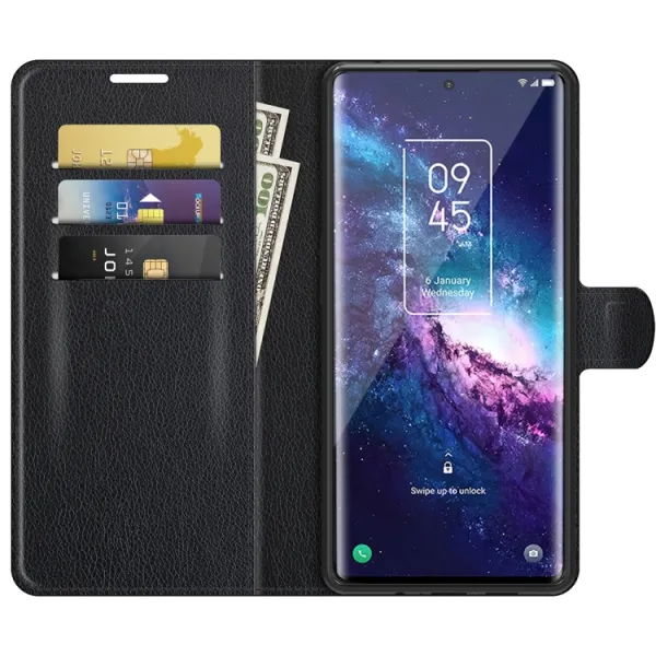 LITCHI Ochranný kryt TCL 20 Pro 5G čierny