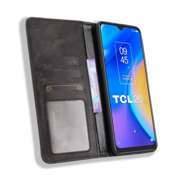 BUSINESS Peňaženkový kryt TCL 20 SE čierny