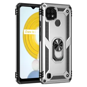 RING Ochranný obal Realme C21 strieborný