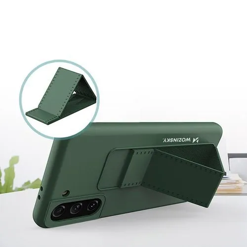 MG Kickstand silikónový kryt na Samsung Galaxy S21 Plus 5G, ružový