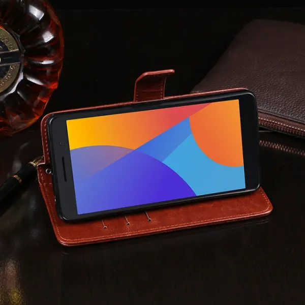 IDEWEI Peňaženkový kryt Alcatel 1 2021 ružový