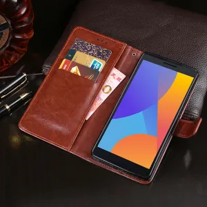 IDEWEI Peňaženkový kryt Alcatel 1 2021 ružový