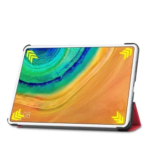 ENKAY LEATHER Zaklápací obal Huawei MatePad Pro červený