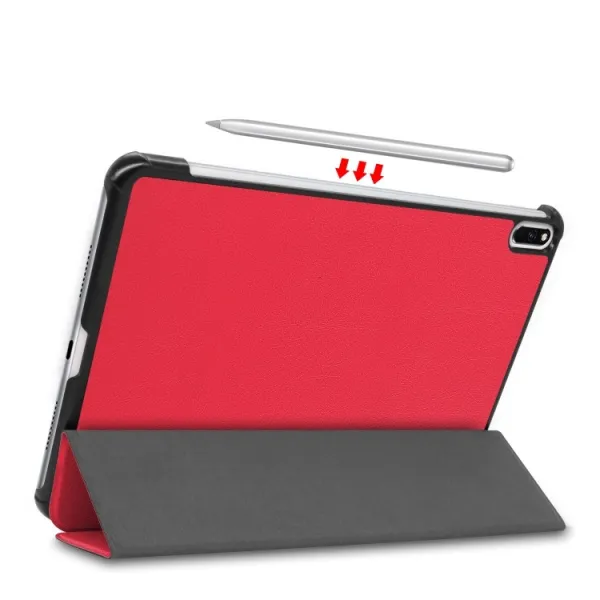 ENKAY LEATHER Zaklápací obal Huawei MatePad Pro červený