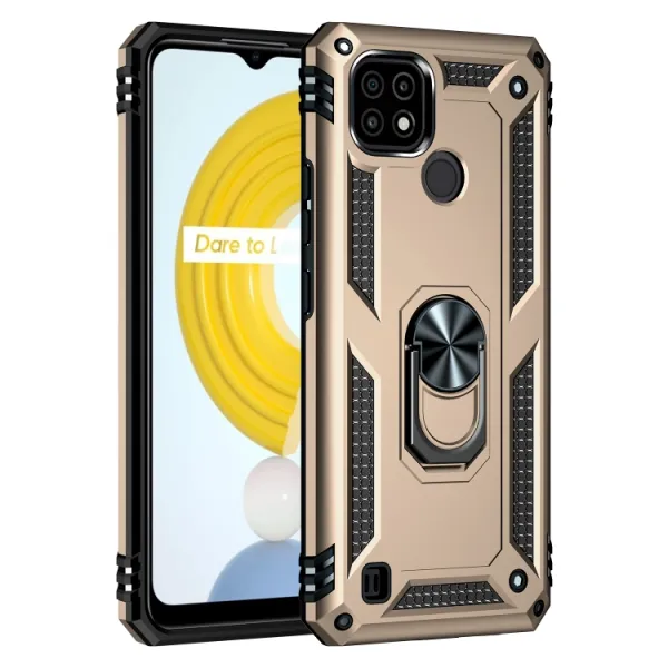 RING Ochranný obal Realme C21 zlatý