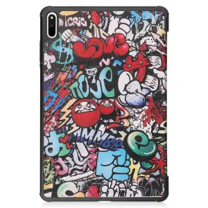 ART Zaklápací obal Huawei MatePad 11 GRAFFITI