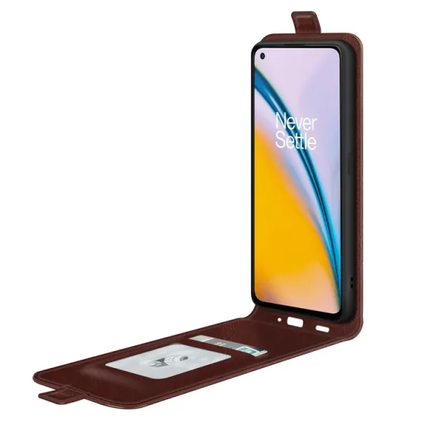 Vyklápacie puzdro OnePlus Nord 2 5G hnedé