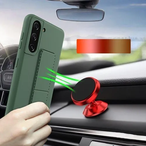 MG Kickstand silikónový kryt na Samsung Galaxy S21 Plus 5G, ružový
