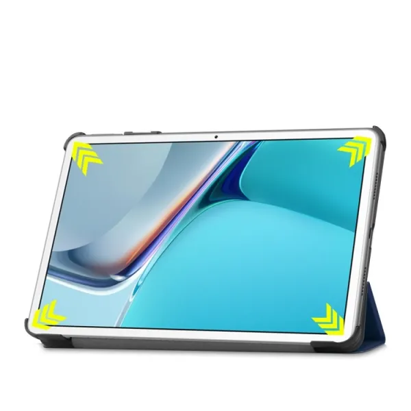LEATHER Zaklápací obal Huawei MatePad 11 tmavomodrý