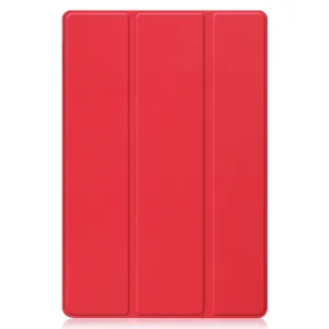 LEATHER Zaklápací obal Huawei MatePad 11 svetločervený