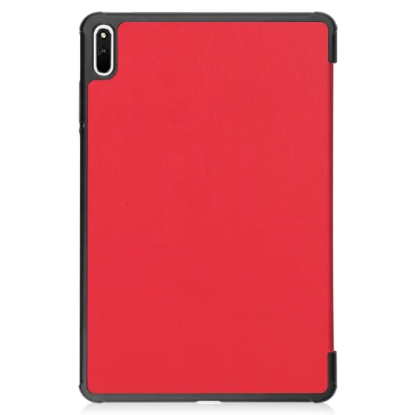LEATHER Zaklápací obal Huawei MatePad 11 svetločervený