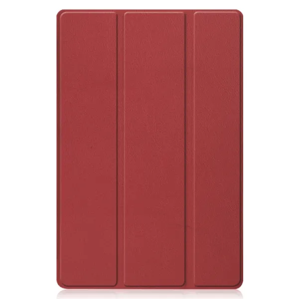LEATHER Zaklápací obal Huawei MatePad 11 tmavočervený
