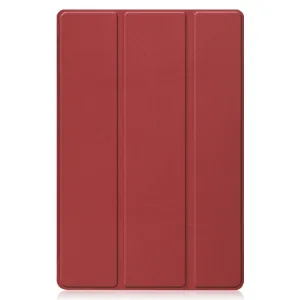 LEATHER Zaklápací obal Huawei MatePad 11 tmavočervený