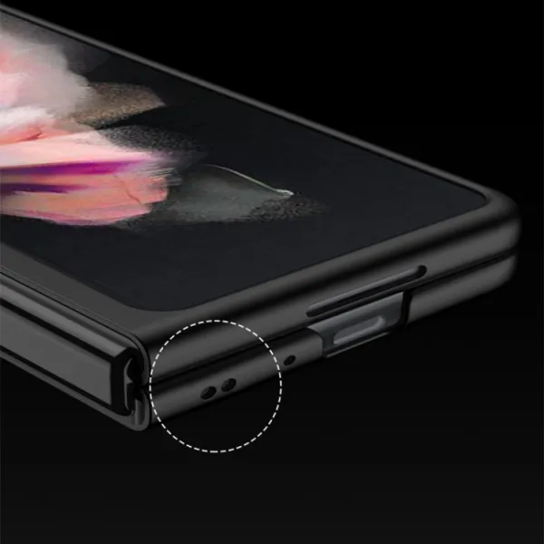 GKK STRIPES Ochranný kryt Samsung Galaxy Z Fold 3 5G strieborný