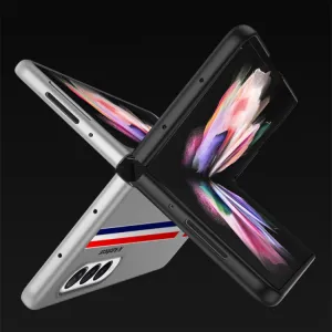 GKK STRIPES Ochranný kryt Samsung Galaxy Z Fold 3 5G strieborný
