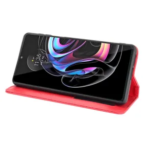 BUSINESS Peňaženkový kryt Motorola Edge 20 Pro červený