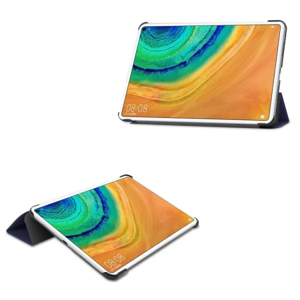 ENKAY LEATHER Zaklápací obal Huawei MatePad Pro tmavomodrý