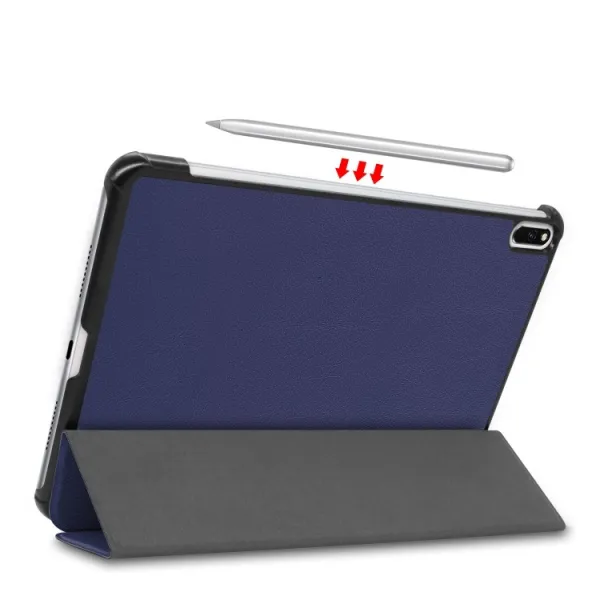 ENKAY LEATHER Zaklápací obal Huawei MatePad Pro tmavomodrý
