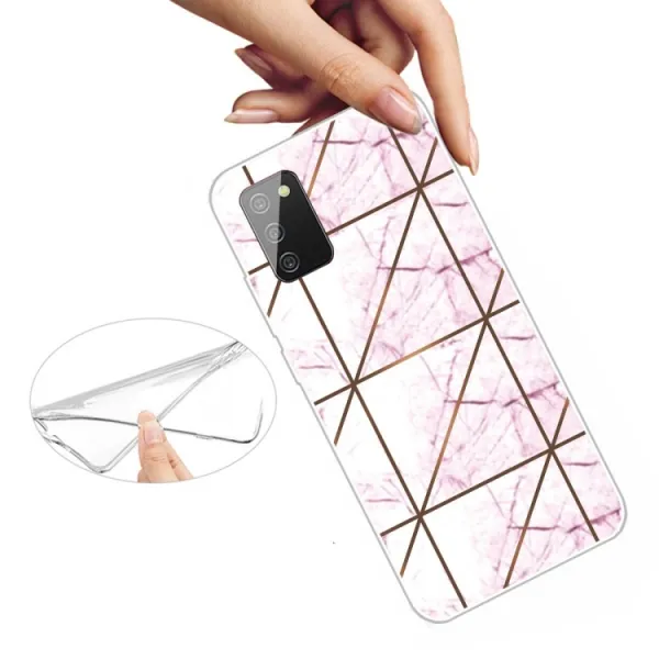 ART Silikónový kryt  Samsung Galaxy A02s PINK MARBLE