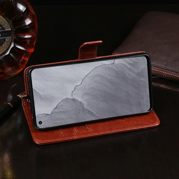 IDEWEI Peňaženkový kryt Realme GT Master Edition ružový