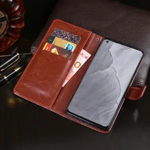 IDEWEI Peňaženkový kryt Realme GT Master Edition ružový