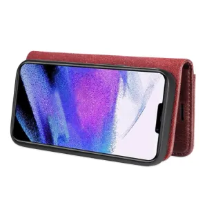 DG.MING Peňaženkový obal 2v1 Apple iPhone 13 Pro červený