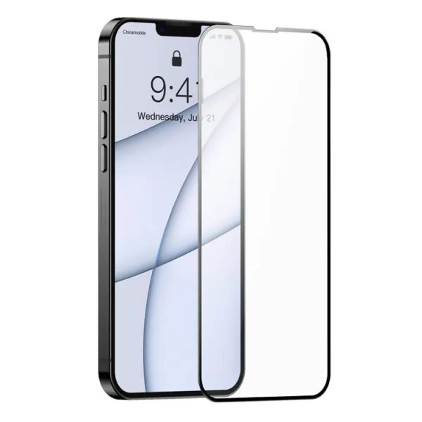 BASEUS 2x 3D Tvrdené sklo Apple iPhone 13 Pro Max čierne