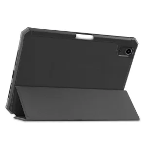 LEATHER Zaklápací obal Apple iPad mini 2021 / iPad mini 2024 čierny