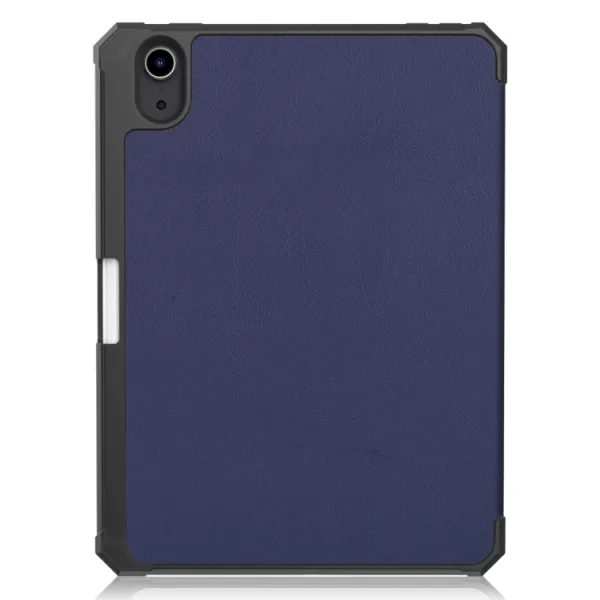 LEATHER Zaklápací obal Apple iPad mini 2021 / iPad mini 2024 tmavomodrý
