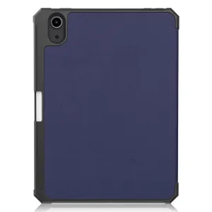 LEATHER Zaklápací obal Apple iPad mini 2021 / iPad mini 2024 tmavomodrý
