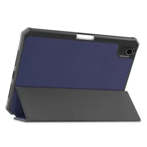 LEATHER Zaklápací obal Apple iPad mini 2021 / iPad mini 2024 tmavomodrý