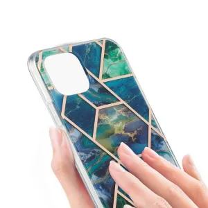 GEOMETRIC ART Kryt Apple iPhone 13 Pro Max BLUE