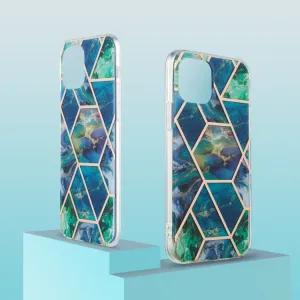 GEOMETRIC ART Kryt Apple iPhone 13 Pro Max BLUE